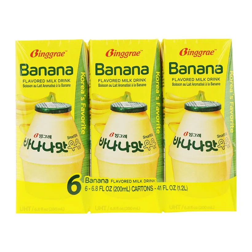 [GR-BEV-0149] Binggrae Banana Flavored Milk Drink 6*200ml