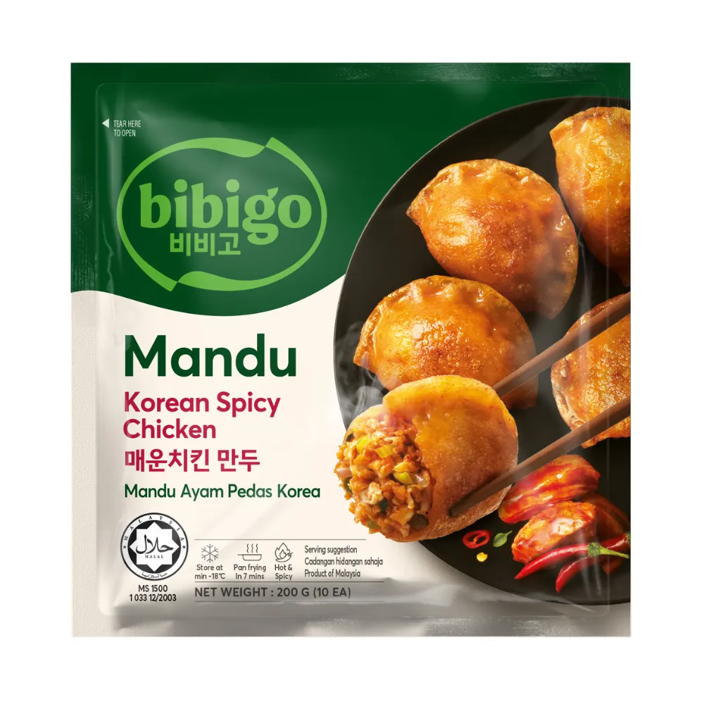 CJ Bibigo Korean Spicy Chicken Mandu (Halal) 200g