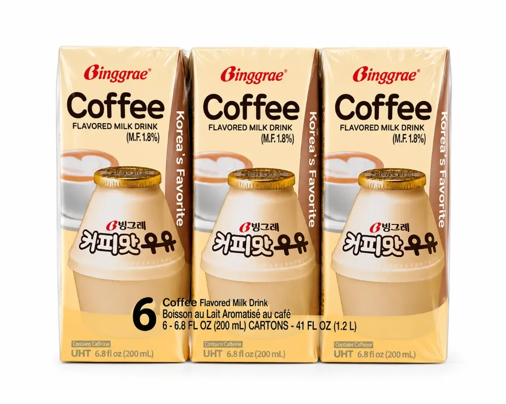 [8801104940245] 빙그레 멸균 커피우유 6*200ml