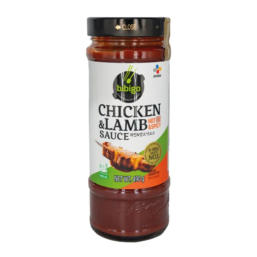 [8801392045561] CJ BEKSUL Chicken & Lamb Sauce Hot & Spicy 490ml