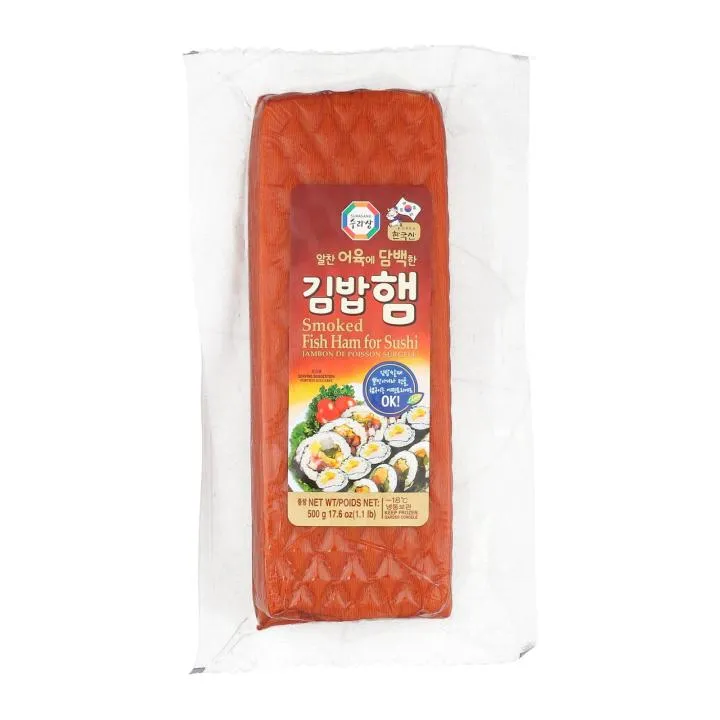 [087703100015] Frozen Smoked Fish Ham For Gimbap 500g