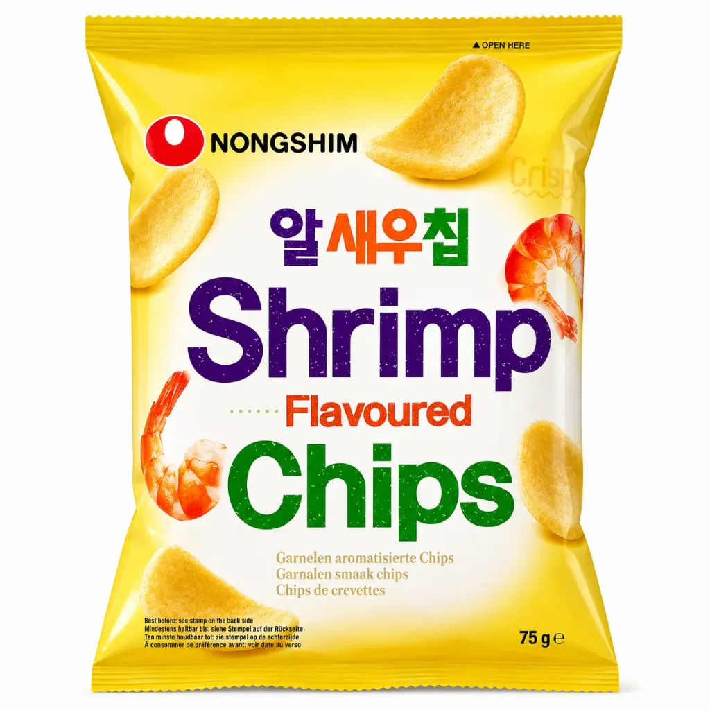 [8801043061308] NONGSHIM Shrimp Flavored Chips 75G