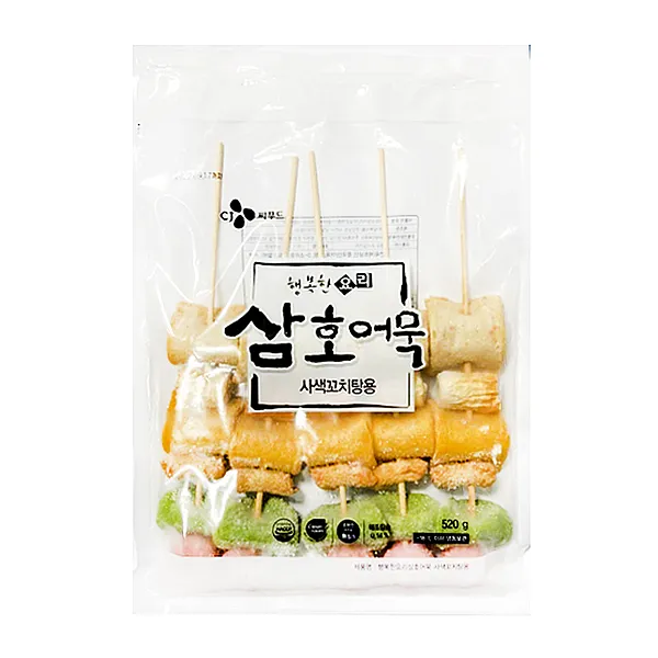 [8801242645545] CJ Samho Fish Cake Skewers for Soup 520G