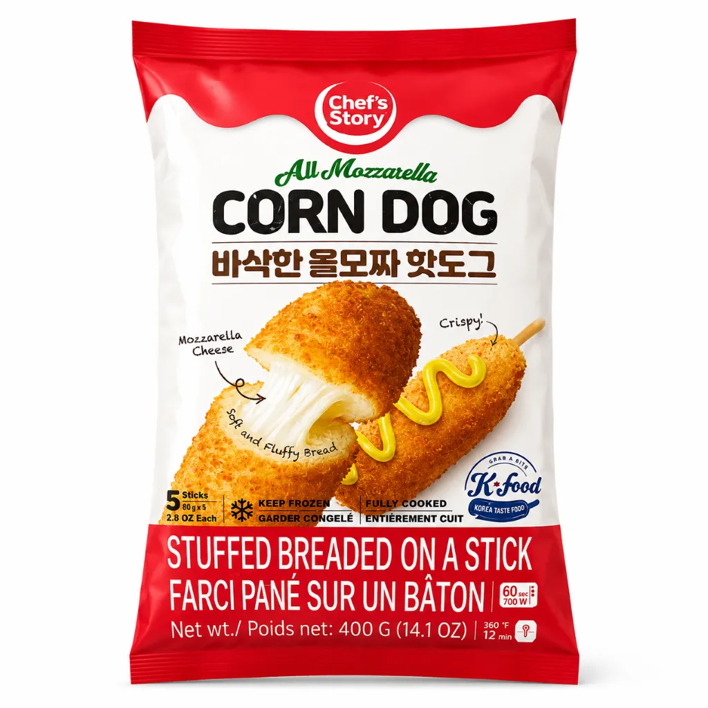 [8805489000396] WOO YANG All Mozzarella Corn Dog 400g