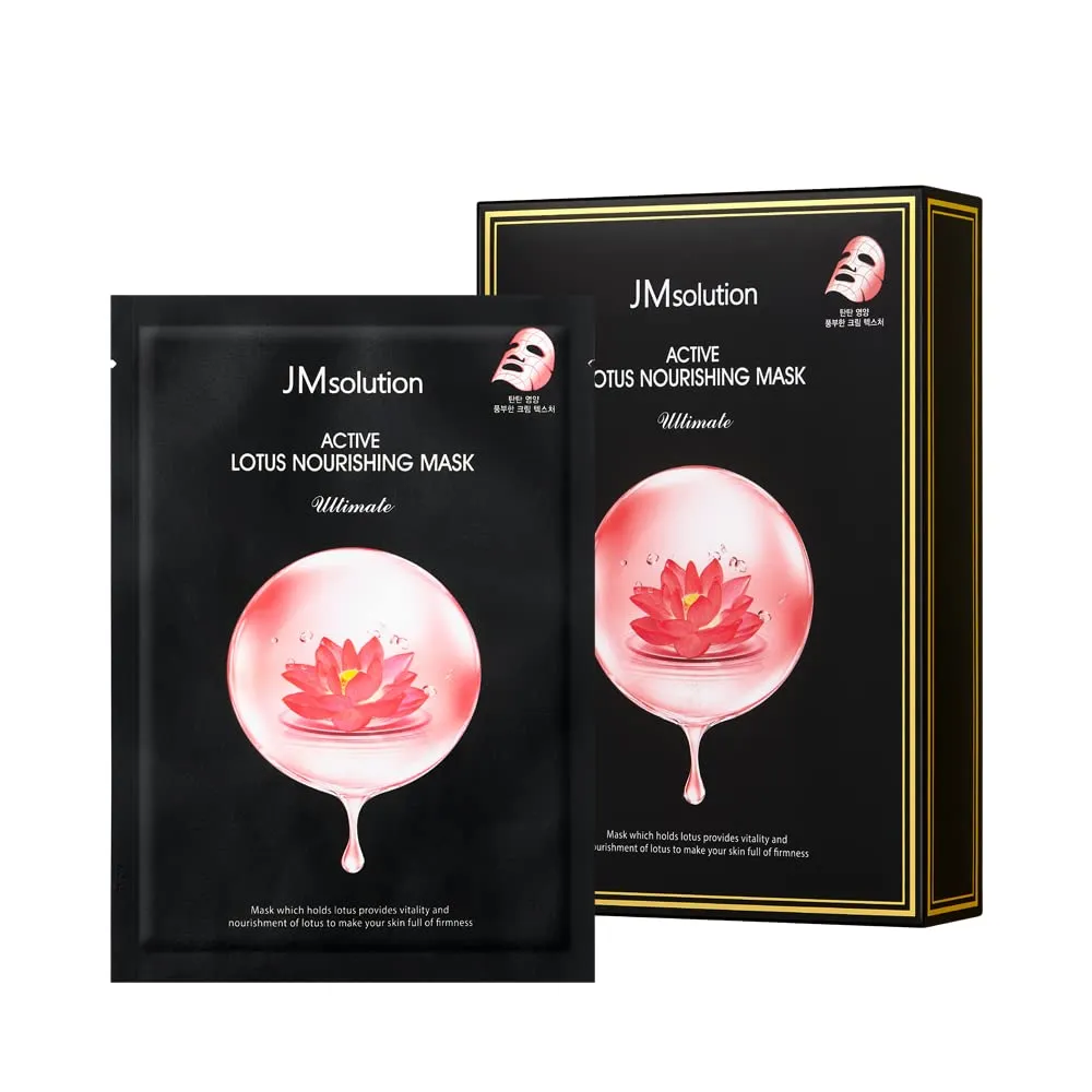 [8809711710282] 제이엠솔루션 액티브 연꽃 너리싱 마스크 얼티밋 30ml*10EA