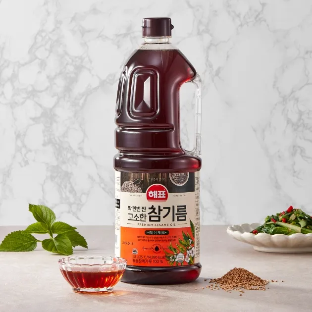 해표 딱한번짠 고소한 참기름 1.8L