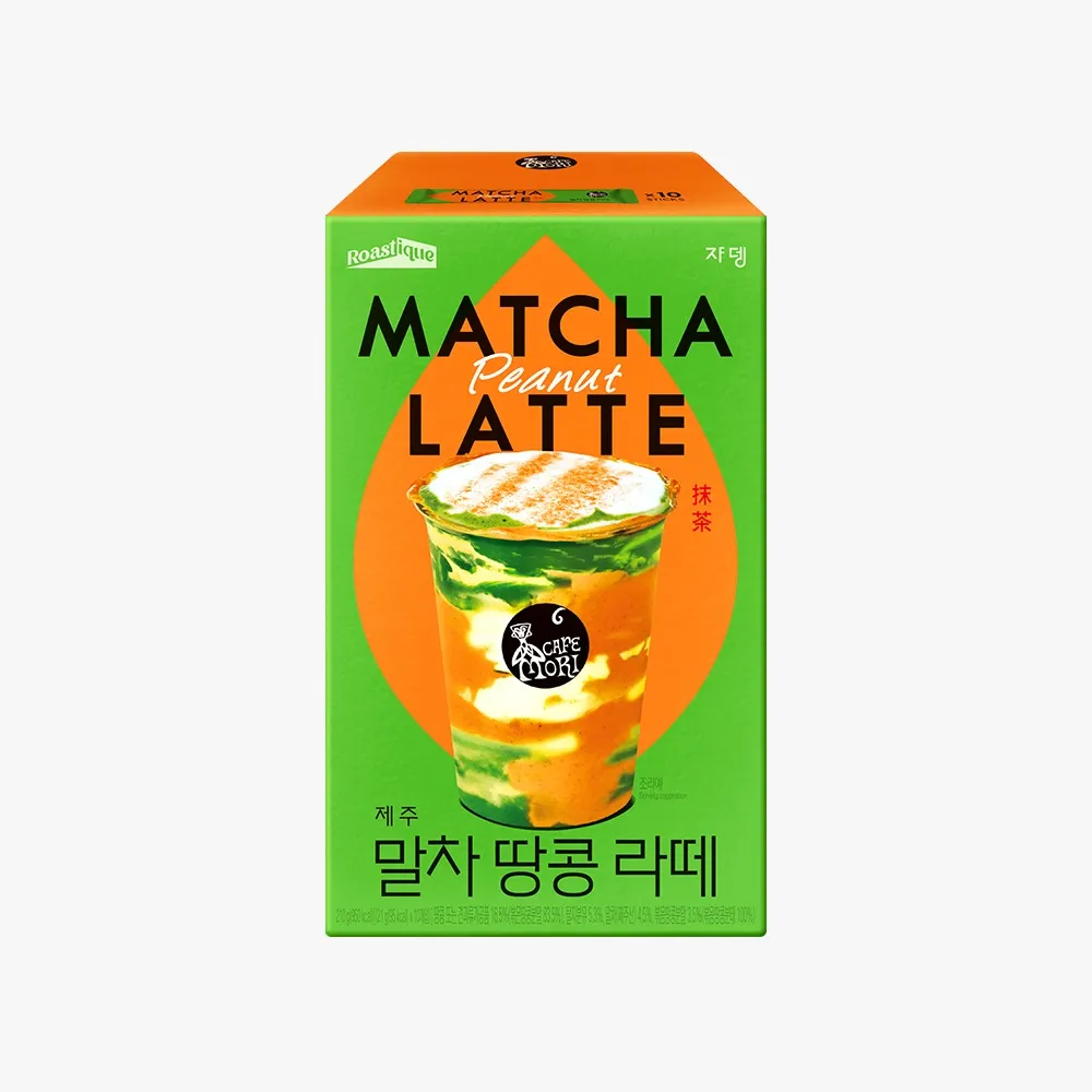JARDIN Café Mori Jeju Matcha Peanut Latte 21G*10P