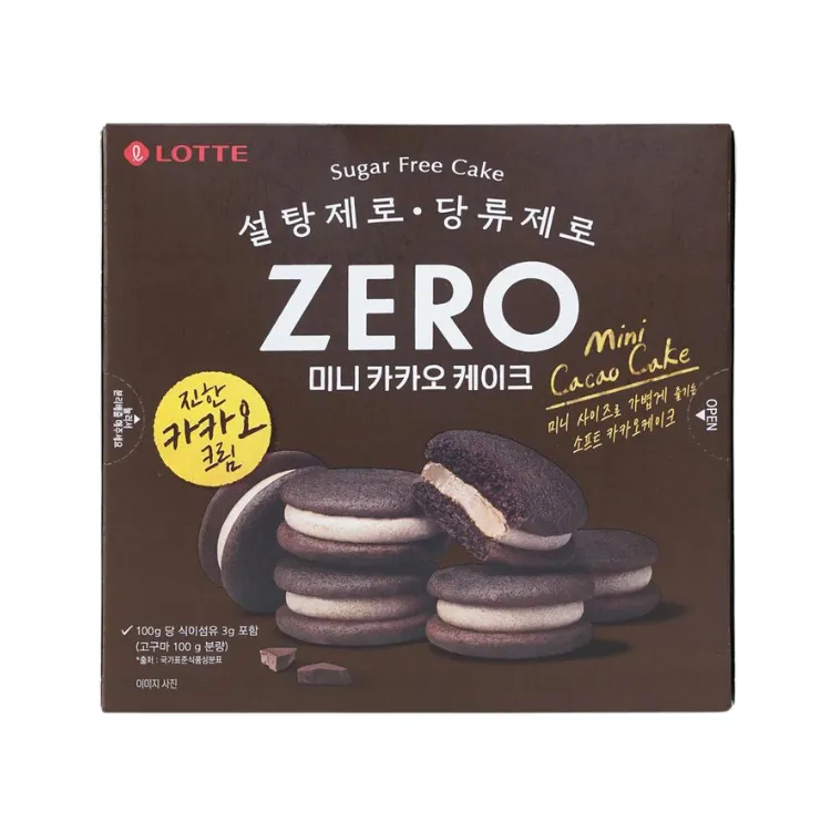 롯데 제로 카카오케이크 171G (Non-Halal)