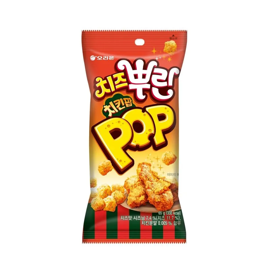 [8801117689704] 오리온 치즈뿌린 치킨팝 65g