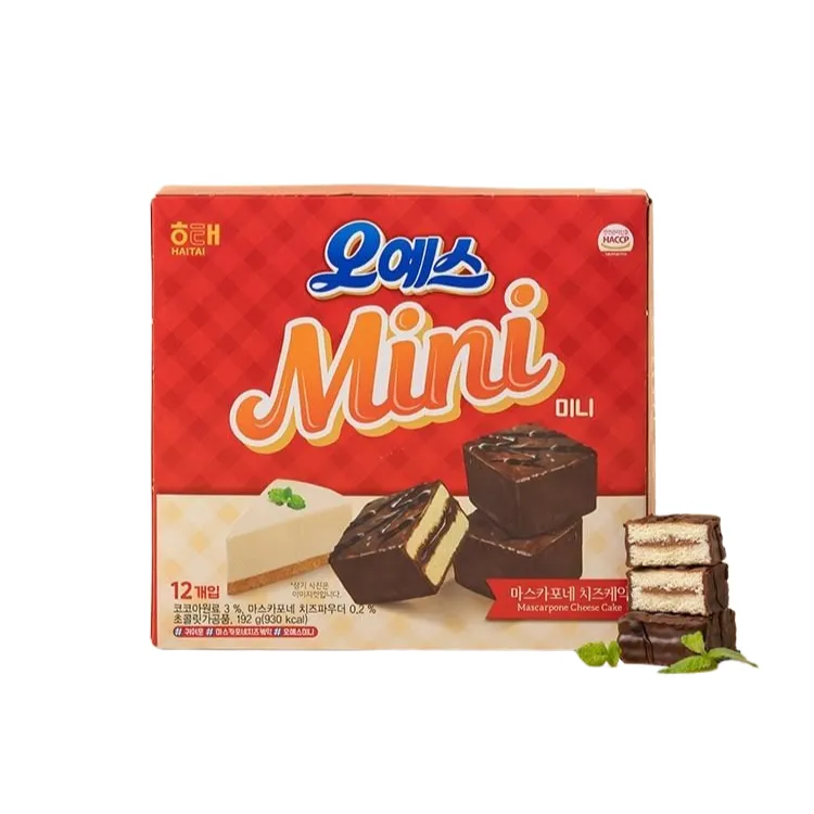 HAITAI Oh Yes Mini Chocolate Cake 192g (12PCS) (Non-Halal)