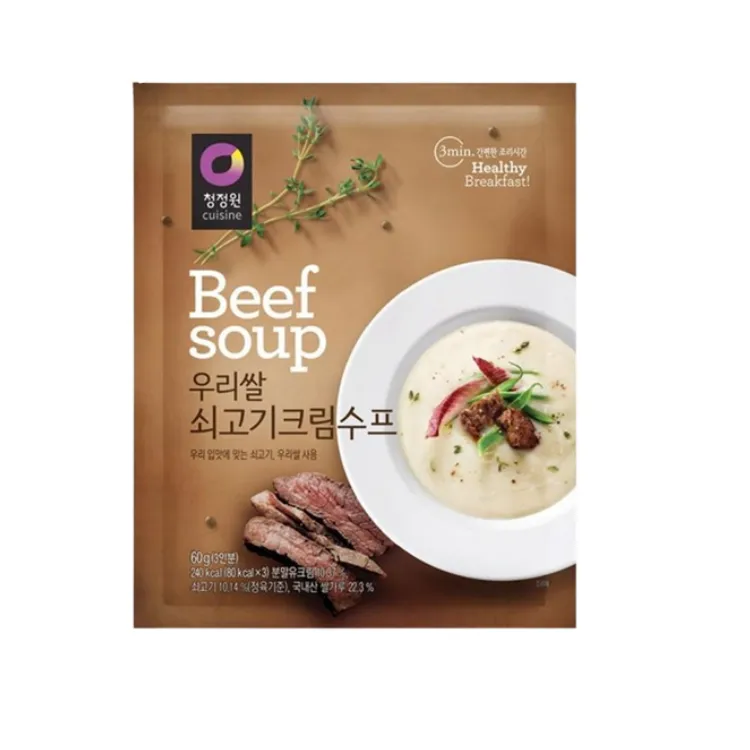 [8801052742045] 청정원 오리지날 쇠고기 크림수프 60g