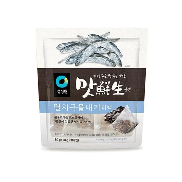 [8801052745220] 청정원 맛선생 멸치국물내기 티백 80g