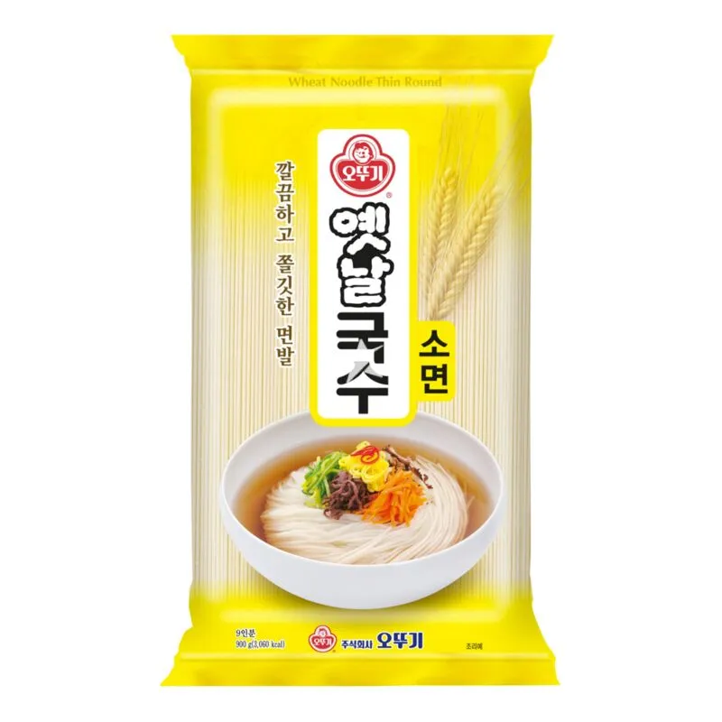 [8801045491400] OTTOGI Wheat Noodle (Thin Round) 900g