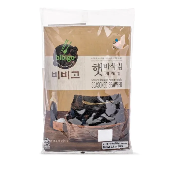 BIBIGO Korean-Style Seasoned Seaweed 80g (20g*4EA)