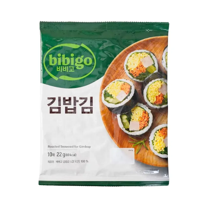 CJ BIBIGO Roasted Seaweed for Gimbap 22g (10 Sheets)