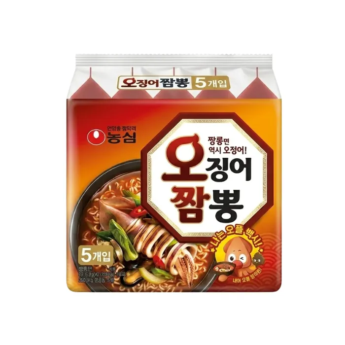 [8801043015141] NONGSHIM Squid Jjamppong Multi Pack 620g 