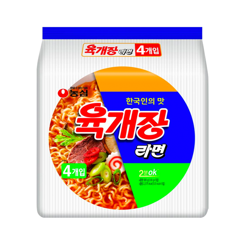 [8801043042970] NONGSHIM Yukgaejang Ramyun Multi Pack 464g