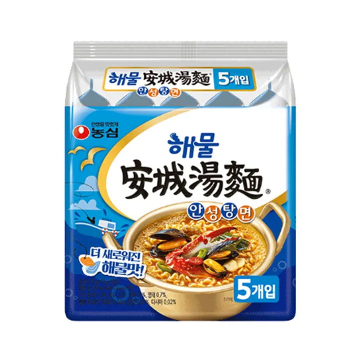 NONGSHIM Seafood Ansung Tangmyun Multi Pack 560g