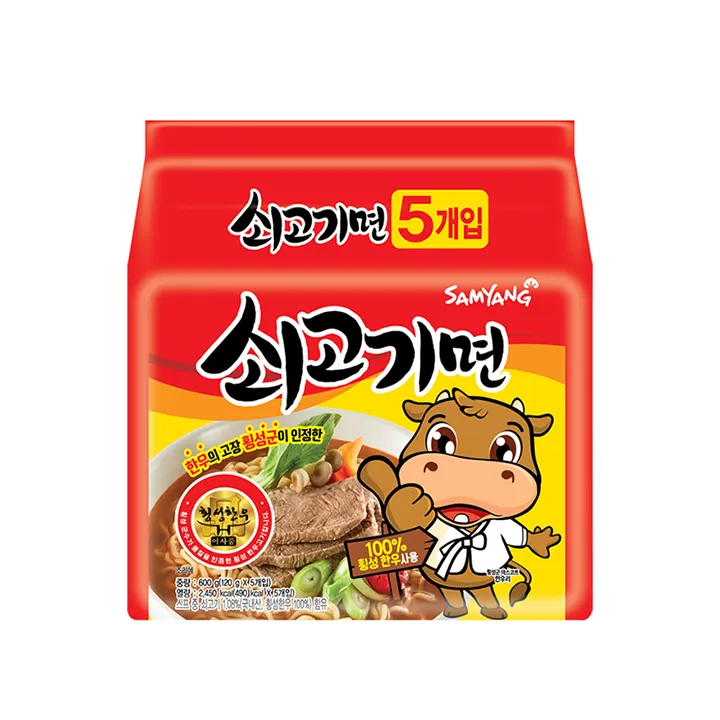SAMYANG Beef Ramyun Multi Pack 600g (120g*5)