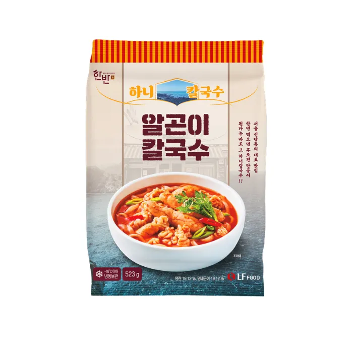 LF FOOD 하니 칼국수 알곤이 칼국수 523g