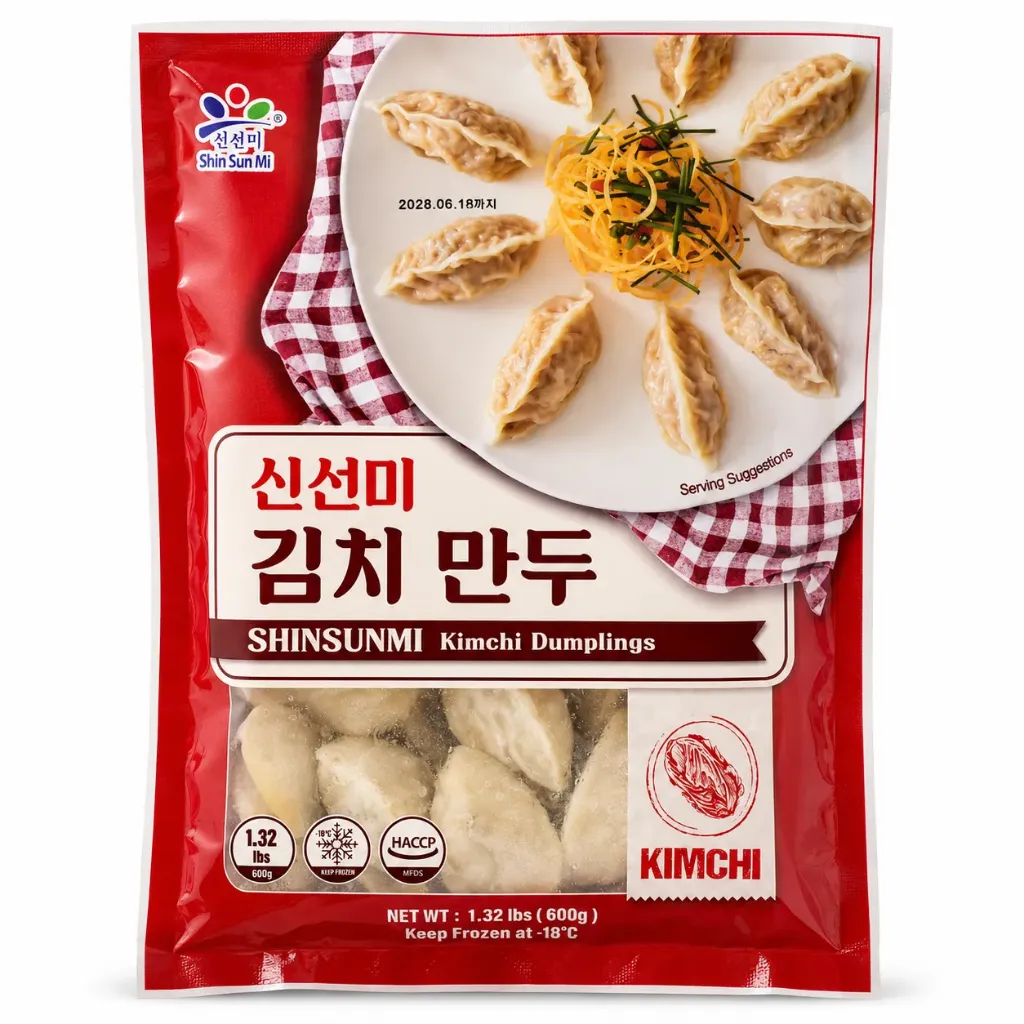 SHINSUNMI Kimchi Dumplings 600g (24*25g)