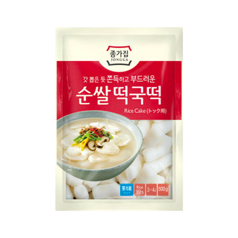 [8801024944545] JONGGA Pure Rice Sliced Rice Cakes 500g