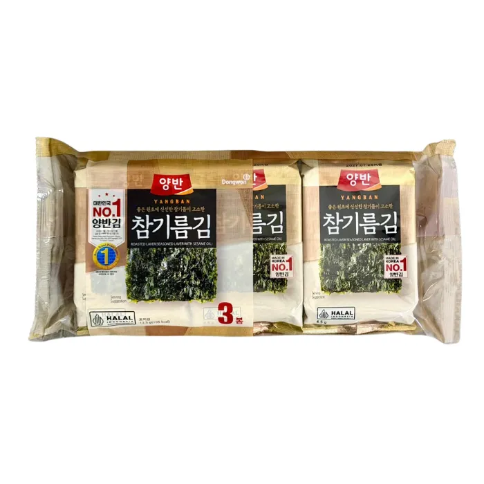 DONGWON YANGBAN Roasted Seaweed with Sesame Oil 13.5g