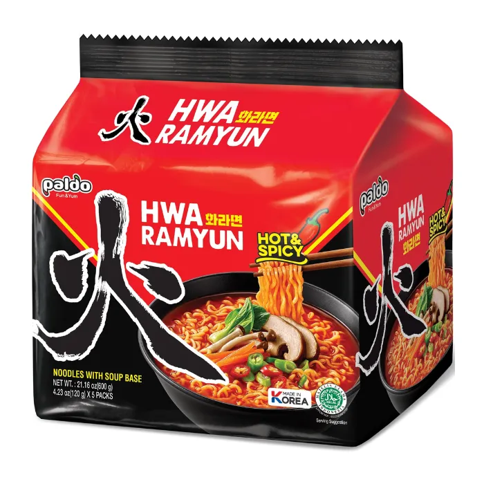 PALDO Hwa Ramyun Hot & Spicy Multi Pack 600g (Halal)