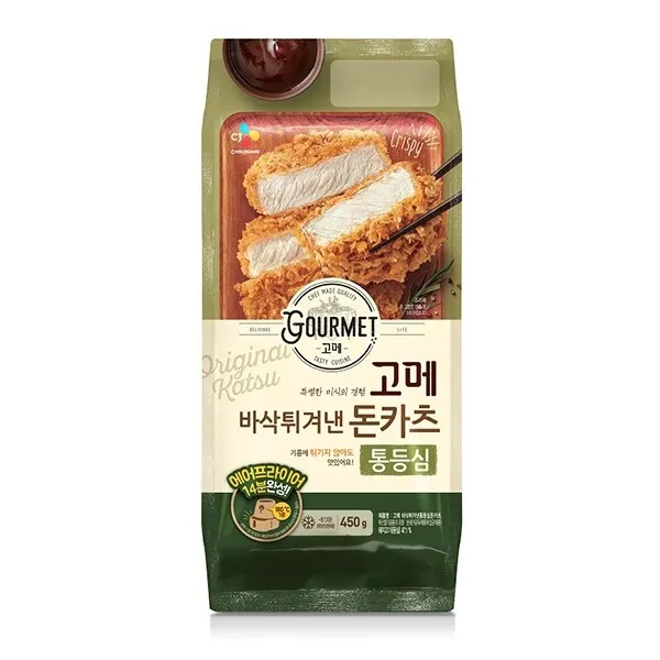 [8801007795737] CJ 고메 바삭튀겨낸 돈카츠 통등심 450g (Non-Halal)