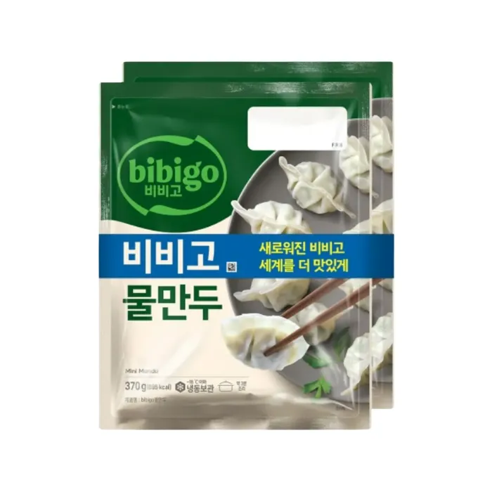 [8801007298986] 비비고 물만두 370g*2EA (Non-Halal)