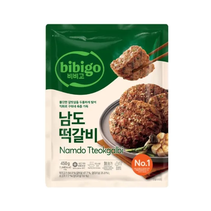 [8801007298436] BIBIGO Namdo Tteokgalbi 450g (Non-Halal)