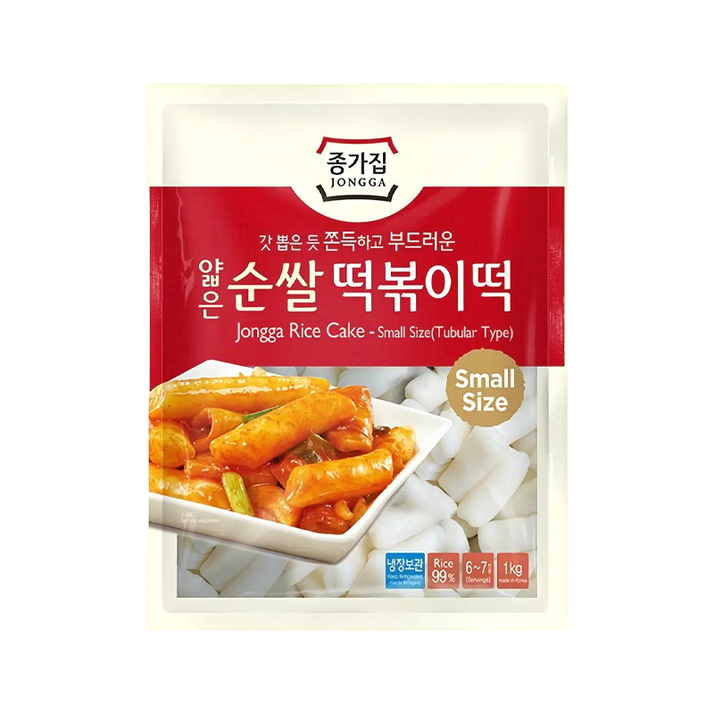 [8801024944576] JONGGA Thin Pure Rice Tteokbokki Rice Cakes 1kg
