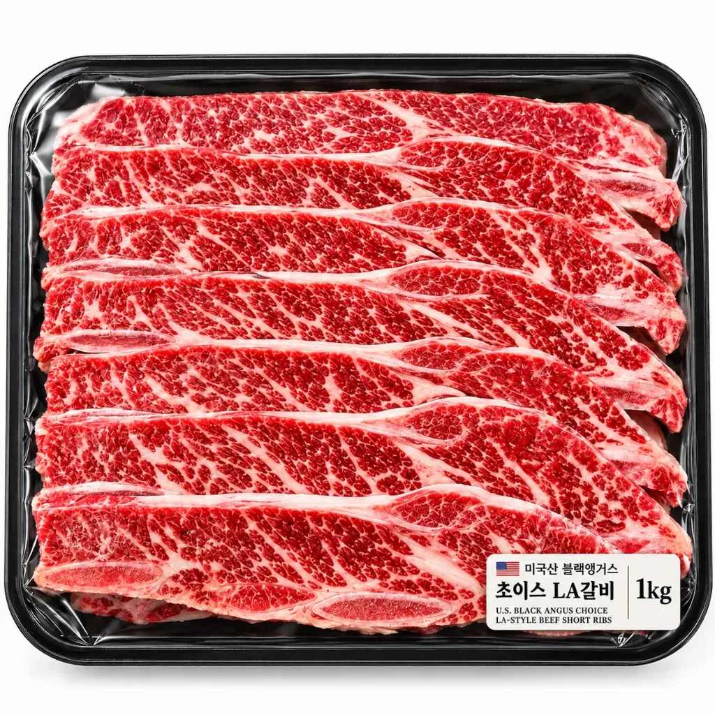 미국산 블랙앵거스 초이스 LA갈비 1kg